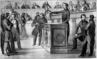 Louis-Napoleon (Napoleon III) sværger troskab til republikken den 20. december 1848 - Louis Napoleon III