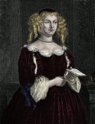 Marie de Rabutin-Chantal (Rabutin Chantal), Marquise af Sevigne kendt som Madame de Sevigne (1626-1696). Indgravering af 1862 i "" The Queens of the World"" af vores første forfattere. Bog udgivet under ledelse af J. G. D. ARMENGAUD.