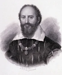Maximilian af Bethune (1560-1641) hertug af Sully, gravportræt