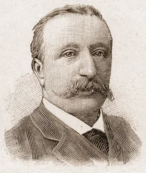 Medlemmer af Academy Francaise i 1895: portræt af Albert Sorel (1843-1906), fransk historiker.