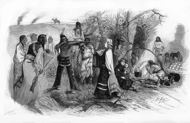 Miss Josephine Meeker, taget til fange sammen med sin mor af de amerikanske indianeroprør i 1880.
