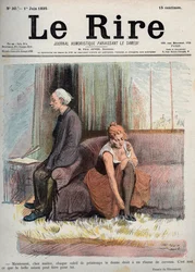 Nu kære mester giver hver forårssol dig ret til en hjerneforkølelse, det er alt hvad den gode årstid kan gøre for dig - tegning af Oswald Heidbrink i "" The Laughter Humoristic Journal udkommer på lørdag"" Nummer 30. 1. juni