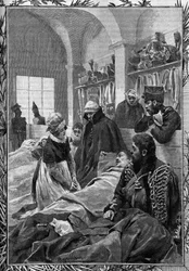 Sygeplejerske Marguerite Favet behandlede forstanden på felthospitalet under krigen i 1813 mod tyskerne.