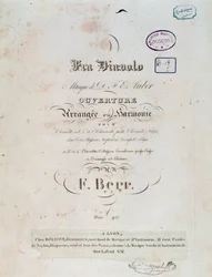 Åbning af den komiske opera Fra Diavolo eller The Hotelery of Terracine af D. F. Auber