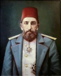 Det Osmanniske Rige: Portræt af sultan Abdulhamid II (oliemaleri)