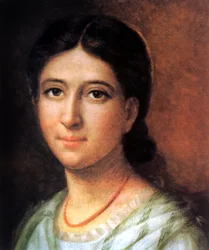 Pauline Marie Jaricot, grundlægger af Association for the Propagation of the Faith i 1822, Frankrig, maleri