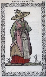 Piedmont Woman - i "" Habits et effigies"" af Jean Sulperius