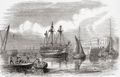 Plymouth, England (gravering)