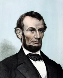 Portræt af Abraham Lincoln (1809 - 1865), USA