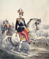 Portræt af Alexander II Nikolayevich (farvegravering)