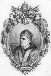 Portræt af Alexander VI (1431-1503).