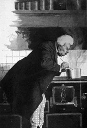 Portræt af Alexandre Dumas far (1802 - 1870) i ovnene.
