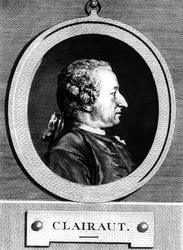 Portræt af Alexis Claude CLAIRAUT (1713-1765) fransk matematiker.