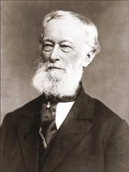Portræt af Alfred Krupp (1812 - 1887), fotografi mellem 1870 - 1887.