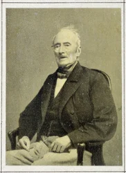 Portræt af Alphonse de Lamartine (1790 - 1869) i 1867