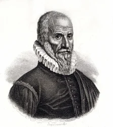 Portræt af Ambroise Pare (1509-1590), fransk kirurg - gravering af det 19. århundrede