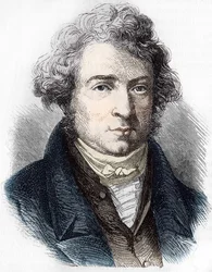 Portræt af André Marie Ampère (1775 - 1836) fransk fysiker.