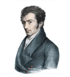 Portræt af Anselm Huttenbrenner (1794-1868) østrigsk komponist