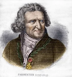 Portræt af Antoine Augustin Parmentier (1737 - 1813), fransk militærfarmaceut og agronom - i Les Contemporains, n.d. slutningen af det 19. århundrede.