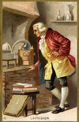 Portræt af Antoine Laurent de Lavoisier (1743 - 1794), fransk kemiker.