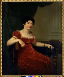 Portræt af Antonietta Fagnani Arese (1778-1847), elsket kvinde af den italienske digter Ugo Foscolo (1778-1827). Maleri af det 19. århundrede