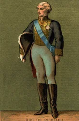 Portræt af Armand du PLESSIS, hertug af RICHELIEU (1766-1822)