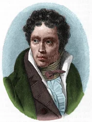 Portræt af Arthur Schopenhauer, tysk filosof (1788-1860).