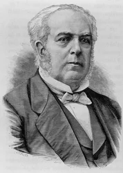 Portræt af Auguste Casimir-Périer (1811 - 1876). Indgravering af slutningen af det 19. århundrede i "Histoire de France"" af H. Martin.