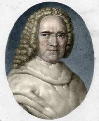 Portræt af Bernard de Jussieu (1699-1777), fransk botaniker.