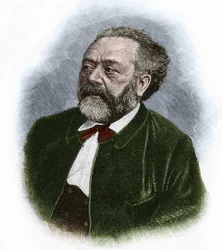Portræt af Berthold Auerbach (1812-1882), tysk forfatter.