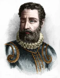 Portræt af Camoens Luis Vaz de Camoens, portugisisk digter (1525-1580).