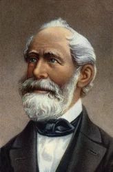 Portræt af Carl Zeiss, tysk videnskabsmand