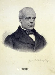 Portræt af Carlo Poerio (1803 - 1867), italiensk revolutionær.