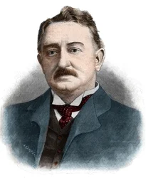 Portræt af Cecil John Rhodes (1853-1902), britisk forretningsmand og kolonialadministrator.