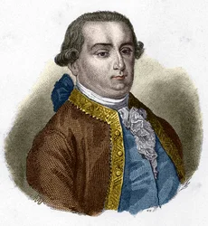 Portræt af Cesare Bonesana, Marquis de Beccaria (1738 - 1794), italiensk jurist.