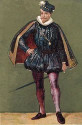 Portræt af Charles IX (1550-1574), konge af Frankrig.