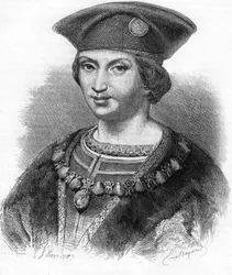 Portræt af Charles VIII, konge af Frankrig (1470-1498).