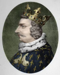 Portræt af Karl V den Vise (1338 - 1380), konge af Frankrig
