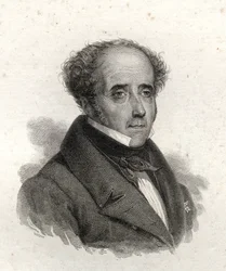 Portræt af Chateaubriand, gravering af det 19. århundrede