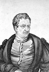 Portræt af Christopher Columbus.