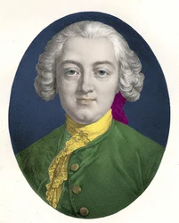 Portræt af Claude Adrien Helvétius (1715 - 1771) fransk filosof.