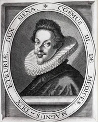 Portræt af Cosimo II af Medici.Cosimo II af Medicis (1590-1621).