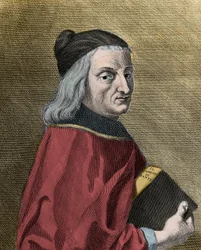 Portræt af Cristoforo Landino (1424-1498), italiensk humanist