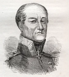 Portræt af David Hendrik, Baron Chasse 1765-1849 - gravering