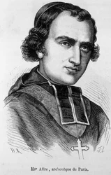 Portræt af Denys Auguste Affre (1793-1848), arkaisk af Paris.