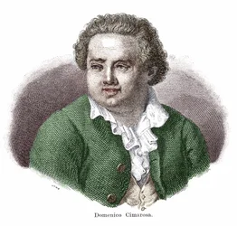 Portræt af Domenico Cimarosa (1749 -1801), italiensk komponist.