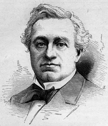Portræt af Edmond Got (1822-1901), fransk komiker, medlem af Comedie Francaise. Indgravering i "" Le Monde Illustré"" n¡1168 af 16. august 1879.