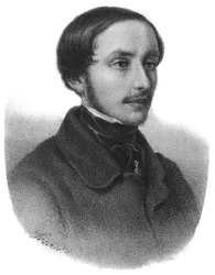 Portræt af Emilio Dandolo (1830 - 1859) figur i den italienske Risorgimento - gravering