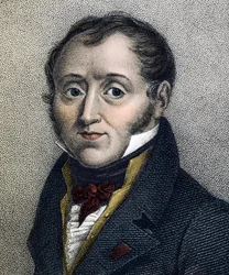 Portræt af Emmanuel de Las Cases (1766-1842) fransk historiker - stik fra det 19. århundrede
