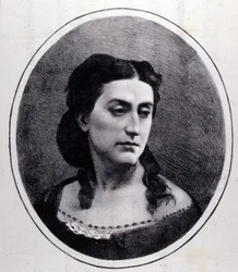 Portræt af Erminia Frezzolini. Italiensk sopran (1818-1884).